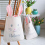 Large Personalised Easter Bunny Bag, thumbnail 3 of 8