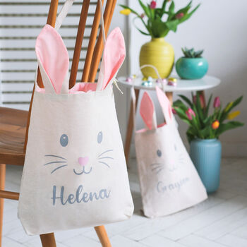 Large Personalised Easter Bunny Bag, 3 of 8