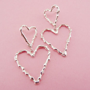 Double Heart Studs, 5 of 6