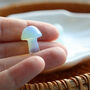 Tiny Polished Opal Mushroom Crystal With Gift Message, thumbnail 3 of 3