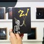 21st Balloon Skeleton Gothic Birthday Card, thumbnail 6 of 6