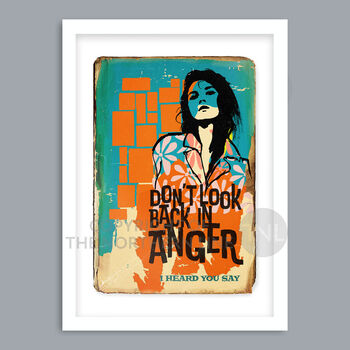 Don't Look Back In Anger Oasis Music Poster Print, 4 of 5