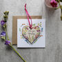 Happy Mother's Day Personalised Card And Wooden Heart, thumbnail 5 of 6