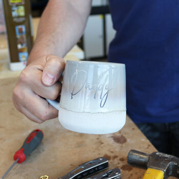 Father's Day Ombre Glazed Hand Engraved Mug, 4 of 10