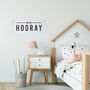 Hip Hip Hooray Eyelet Banner, thumbnail 1 of 2