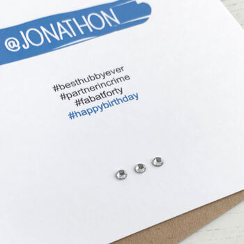 Personalised Hashtag Card For Him, 2 of 4