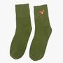 Women's Red Robin Embroidered Christmas Socks Five Pack, thumbnail 4 of 7