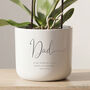 Personalised Birthday Gift For Dad | Indoor Pot Add Plant, thumbnail 1 of 6