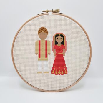 Melocharacters: Wedding Edition Custom Cross Stitch Kit, 6 of 12