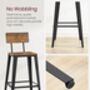 Bar Stool Set Bar Chairs With Backrest, thumbnail 7 of 9