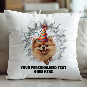 Personalised Pomeranian Birthday Break Through, 4 of 7