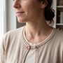Handmade Copper Safety Pin Brooch, thumbnail 3 of 11