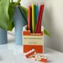Personalised Penguin Style Lego® Brick Desk Pencil Pot, thumbnail 3 of 6