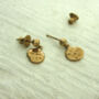 Silver Or Gold Vermeil Croesus Coin Stud Earrings, thumbnail 1 of 3