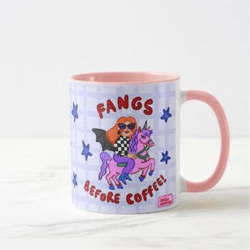 Fangs Before Coffee Mug – Funny Halloween Cup, 9 of 10