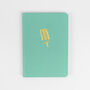 Watermelon Lolly Hardback Notebook In Mint Green Fabric, thumbnail 6 of 8