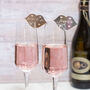 Acrylic Lips Hen Party Wine Glass Charms, thumbnail 1 of 4