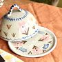Ceramic Floral Butter Dish, thumbnail 2 of 3