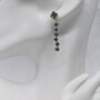 Black Pearl Clover Earrings, thumbnail 1 of 2