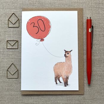 Personalised Alpaca Birthday Card, 5 of 8