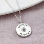 Personalised Sterling Silver Coordinates Necklace, thumbnail 1 of 3