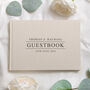 Personalised Wedding Guest Book Linen, thumbnail 1 of 7