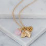 Personalised Leaf Cluster Necklace, thumbnail 3 of 4
