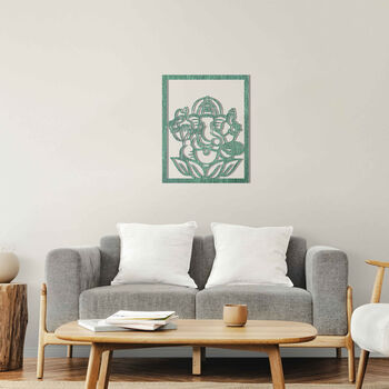 Wooden Ganesha Elephant Modern Art For Home Room, 12 of 12