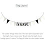 Personalised Monochrome Bunting, thumbnail 3 of 4