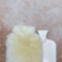 Sheepskin Water Bottle Cover Natural Medical Leather, thumbnail 4 of 5