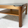 1960’s Mid Century Solid Teak Coffee Table By Myer, thumbnail 1 of 8