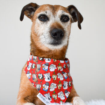 Christmas Characters Festive Dog Bandana, 2 of 7