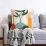 Minimalist Cushion Cover With Vases And Candles, thumbnail 2 of 4