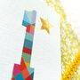 Mini Gold Star Number One Card, thumbnail 3 of 5