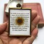 Personalised Paper Daisy Flower And Poetry Mini Framed Gift, thumbnail 12 of 12