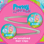 Personalised Mermaids Birthday Hair Clips, thumbnail 2 of 3