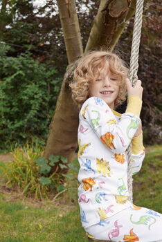 Personalised Children's Jersey Dinos Pyjamas, 4 of 4