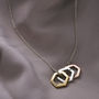 Personalised Mini Hexagon Necklace, thumbnail 2 of 7