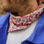 Mens Mixed Ditzy Floral Cotton Neckerchief, thumbnail 4 of 12