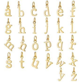 Gold Plated Initial Letter Charm Necklace, 5 of 7