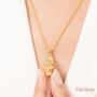 Standing Ganesha Gold Vermeil, Sterling Silver Necklace, thumbnail 10 of 12