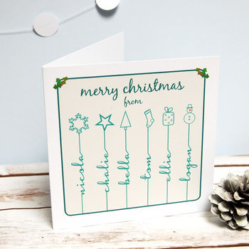 Personalised Icon Christmas Cards, 4 of 9