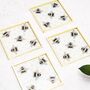 Pack Of Four Glass Bee Coasters, thumbnail 1 of 3