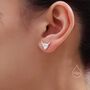Sterling Silver Dainty Highland Cow Stud Earrings, thumbnail 5 of 11