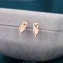 Sterling Silver Otter Stud Earrings, thumbnail 6 of 11