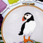 Puffin Embroidery Kit, thumbnail 4 of 7