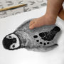 Personalised Baby Penguin Footprint Kit, Unframed, thumbnail 3 of 12
