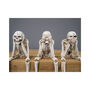 Three Wise Skeletons Shelf Sitting Ornament, thumbnail 3 of 3