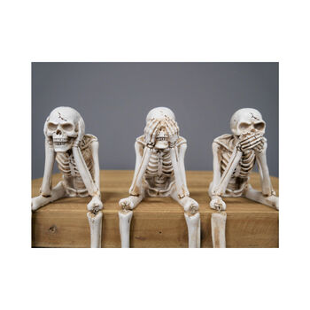 Three Wise Skeletons Shelf Sitting Ornament, 3 of 3