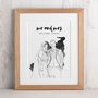 Personalised Contemporary Wedding Portrait, thumbnail 3 of 5